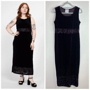 Dressing Clio Vintage 90s Velvet Dress Purple Size S Whimsygoth Renaissance Goth